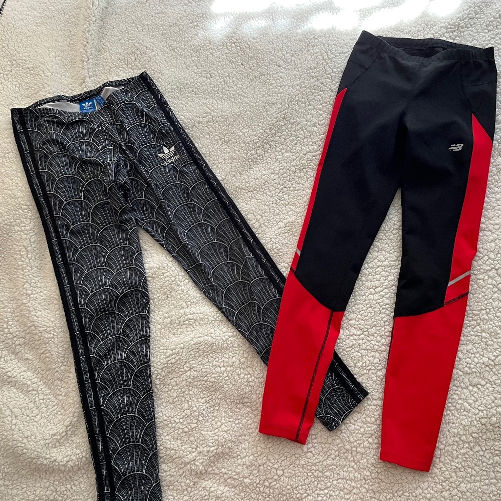 New Balance and Adidas Originals Leggings - Size Small